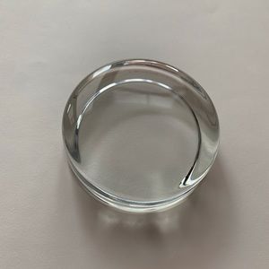 Paperweight Round Glass, Photo Holder, Keepsake